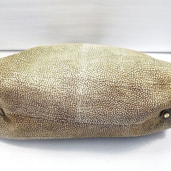 Borbonese Leather Satchel Bag - Picture 3 of 6